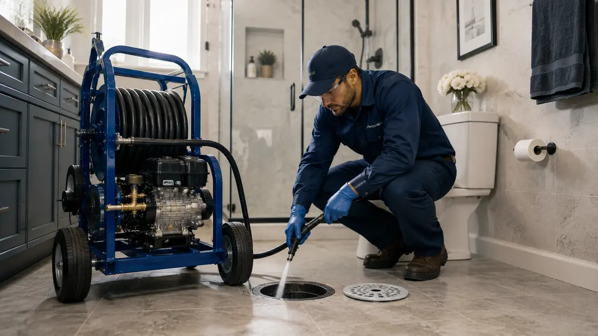 Bathroom Drain Hydro Jetting in Valley Center