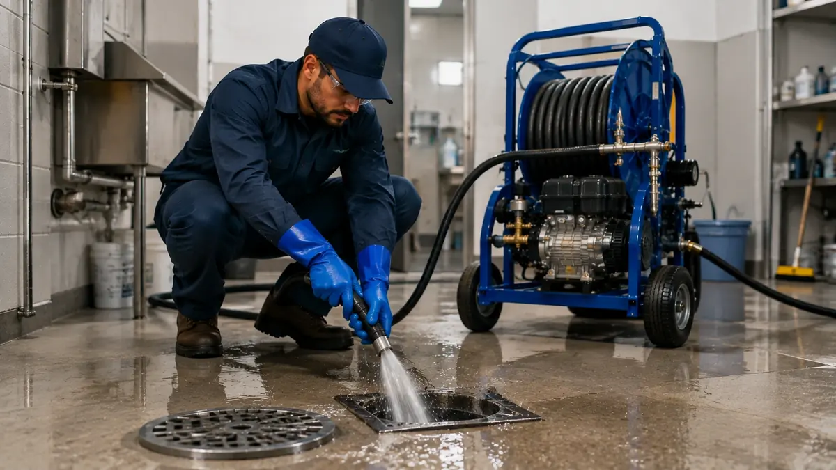 Floor Drain Hydro Jet Cleaning in Valley Center