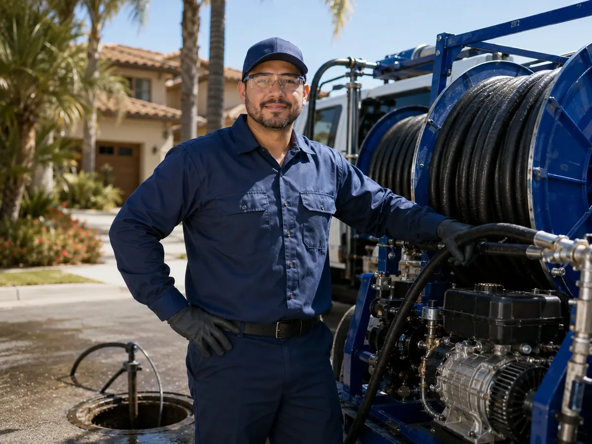 Hydro jet sewer cleaning in Valley Center