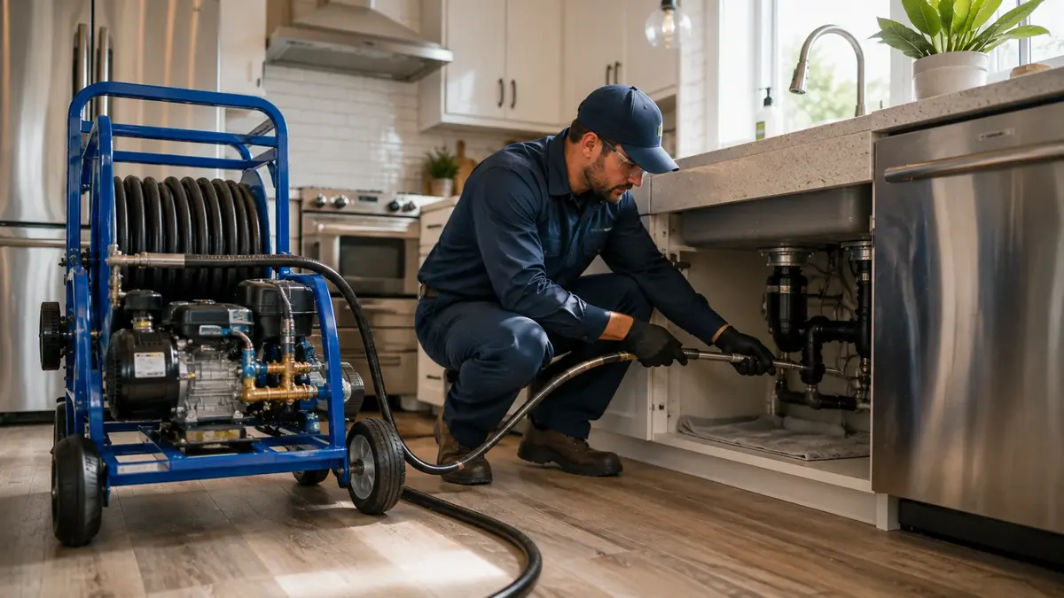 Kitchen Drain Hydro Jetting in Valley Center