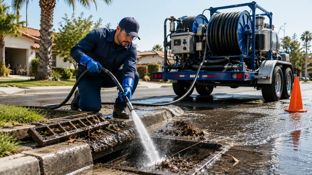 Storm Drain Hydro Jet Cleaning in Valley Center