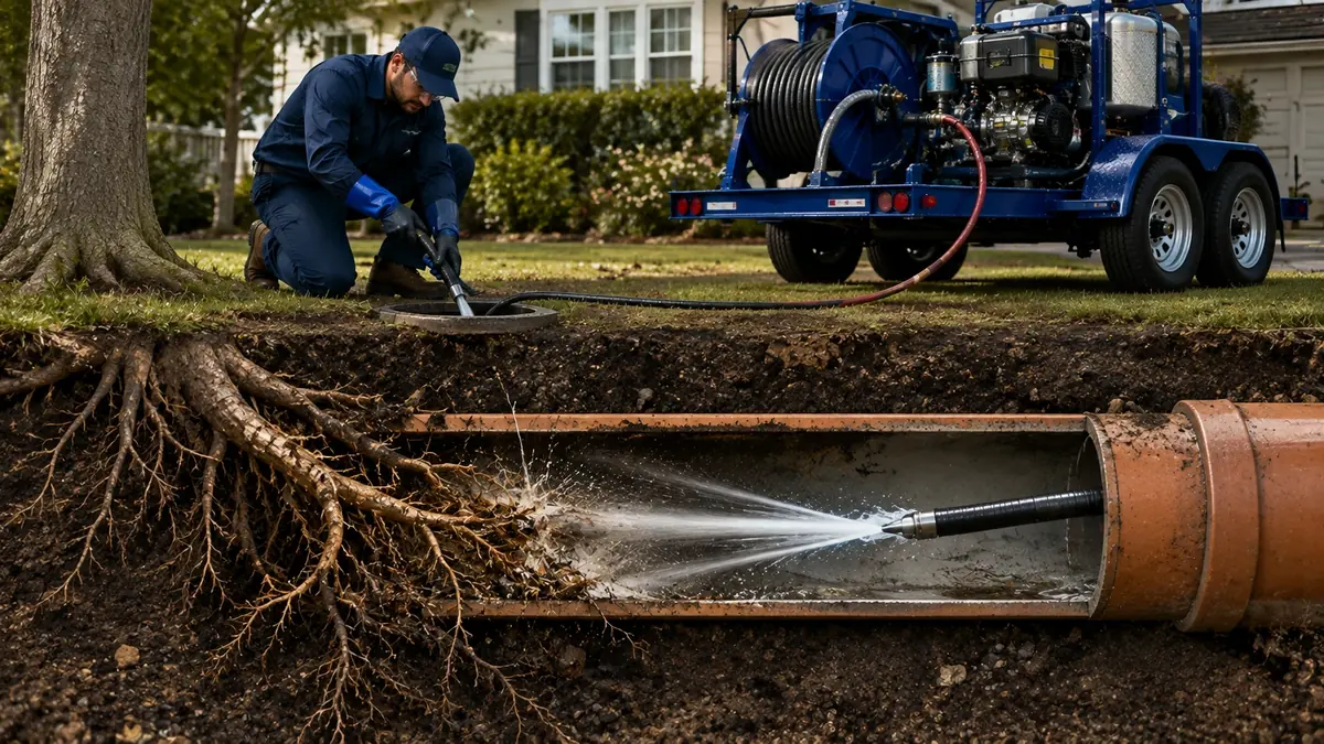 Tree Root Removal with Hydro Jetting in Valley Center